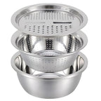 3 in 1 Multipurpose Strainer Drainer Cutter Colander