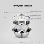3 in 1 Multipurpose Strainer Drainer Cutter Colander
